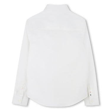 BOSS Camisa para niño y adolescente blanca